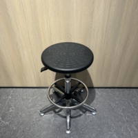 Tabourets d'atelier ronds en PU d'excellente qualité, chaise de bureau esthétique pour caissier, comptoir de réception, supermarché, studio d'usine