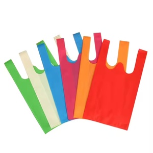Paquete de 4 bolsas de almacenamiento de ropa portátiles no tejidas Bolsa de mano de estilo de diseñador no tejida con ojales Pp-Bolsa no tejida