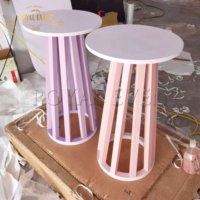 Baby Shower Party Decora rond gâteau plinthes support PVC mariage Dessert Table affichage piédestal gâteau Table pour événement