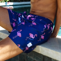 Trajes de Baño Personalizados para Hombre con Forro de Compresión, Impermeables, Elásticos en Cuatro Direcciones, Estampado Floral, Secado Rápido