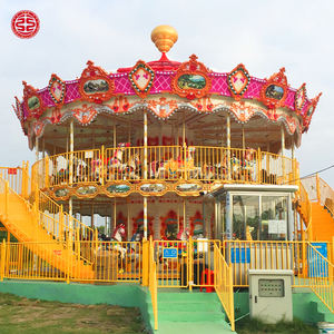 Giostre da Luna Park: Carosello a Due Piani Super Lussuoso <span class=keywords><strong>con</strong></span> <span class=keywords><strong>Cavalli</strong></span>, di Alta Qualità - Product Image 4