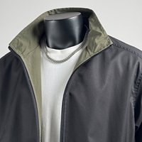 Nouvelle veste cargo décontractée pour homme, style rétro, couleur unie, col montant, polyvalente, avec blocs de couleur