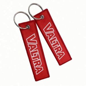 High Quality <b>Custom</b> Fabric Embroidery Crew <b>Keychain</b> Embroidered Flight Keyring - Product Image 3
