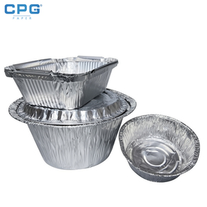 Barquette en aluminium recyclable, ronde, taille tarte, base gaufrée, pour boulangerie et restaurant - Product Image 1