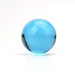Honor Of Crystal Customized Clear Colorful Business Gift Blue 150mm Crystal Ball Wholesale