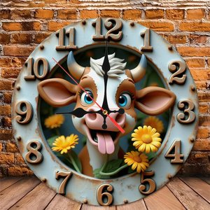 Orologio in legno da 10 pollici che utilizza l'ombra di un gnomone per indicare l'ora - Product Image 6