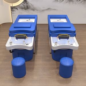 Chaise de lavage de cheveux pour spa thaïlandais, salon, table de massage électrique pour pédicure, lit de shampooing avec circulation d'eau et vapeur - Product Image 2