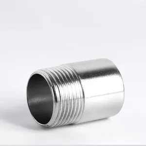 Manufacture low price 304/316 one end thread welding nipple
