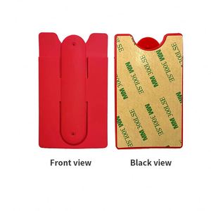 Supports de téléphone portable promotionnels prix usine 2023, porte-cartes en silicone personnalisé avec logo pour cadeaux d'entreprise - Product Image 6