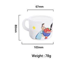 घर पीने के कप के साथ उच्च गुणवत्ता वाले प्यारा कार्टून बच्चों का पानी कप