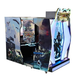 Machine de tir d'aventure de type étagère en bois, thème bateau <span class=keywords><strong>pirate</strong></span>, grande taille, pour deux joueurs, équipement d'arcade pour aire de jeux pour enfants et adultes - Product Image 3