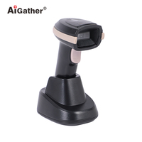 Escáner de Código de Barras Personalizable con Función de Modo Inventario, Escáner Portátil de Alta Configuración, Lector de Códigos QR Inalámbrico con Base