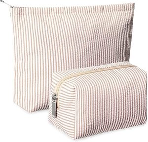 Borsa da Viaggio per Toilette, Piccola Pochette Estetica per Trucchi, Organizer per Pennelli e Prodotti Skincare, Regalo di San Valentino per Donne - Product Image 1