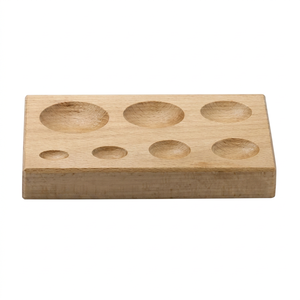 SUNTOOLS/STIPL <b>Iron</b> Dapping Block Oval <b>7</b>-Cavity Irregular Shape Jewelry Mold for Jewelry Making - Product Image 1