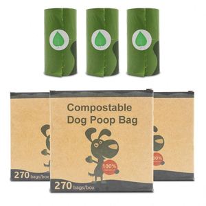 Custom 100% <b>Compostable</b> Poop Bag Biodegradable Leak-proof Dog Garbage Bag - Product Image 2