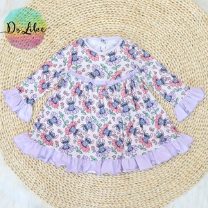 Pyjamas personnalisés en <span class=keywords><strong>fibre</strong></span> de bambou pour bébés, boîtes mystères joyeuses, combinaisons à volants pour enfants - Product Image 2