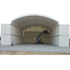 Prix surprise C4040 dôme en acier tente de stockage entrepôt couvert PVC 40ft conteneur tente abri carport garage chargement abri