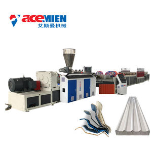 Machine d'extrudeuse de tuile de toit en plastique à double paroi Machine de fabrication de toit en tôle creuse en PVC ASA d'isolation thermique - Product Image 2