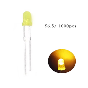 F3 Dip LED Gelb Diffus 3mm Runde Gelb Diffuse Diode für Kontroll leuchte - Product Image 3