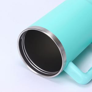 Vaso Térmico Personalizado al por Mayor de 40 oz, Botella de Acero Inoxidable con Aislamiento al Vacío 2 en 1, Taza para Café y Hielo para Coche con Asa y Popote - Product Image 3