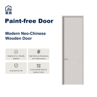 Porte intérieure moderne durable pour la maison, porte insonorisée, portes en bois minimalistes, portes de chambre d'hôtel sur mesure