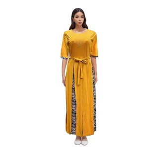 <strong>New</strong> <strong>Fashionable</strong> <strong>Fashionable</strong> Style Waistband Featured Pattern African <strong>Kitenge</strong> Women Elegant Printed Dress2023 - Product Image 1