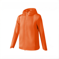 Chaqueta de Protección Solar Unisex de Manga Larga con Cuello Alto UPF50+ Protección UV Transpirable Ropa de Tela 100% Poliéster