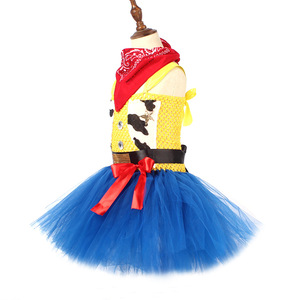 Cowgirl <span class=keywords><strong>Jessie</strong></span> lấy cảm hứng từ cô gái phim hoạt hình tutu ăn mặc với mũ và bandanna trẻ em cosplay trang phục tiệc sinh nhật - Product Image 4