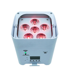 6x18 Wát bạc <span class=keywords><strong>led</strong></span> đám cưới không dây uplights Battery Operated rgbwa UV phát ra cơ thể nhôm DMX512 kiểm soát chùm đèn cho sân khấu - Product Image 2