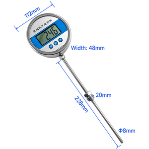 غمد مستشعر الفولاذ المقاوم للصدأ في الموقع ميزان الحرارة الرقمي الصناعي - Product Image 6