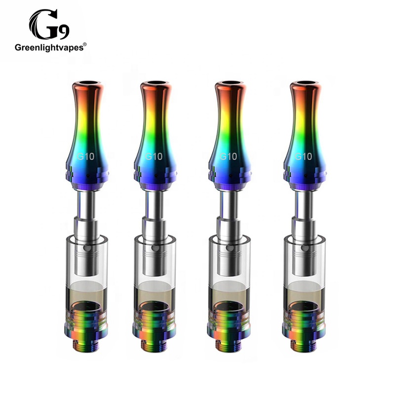 США горячая Распродажа G10 ODM черный серебряный пользовательский 510 нить керамическая катушка 0,5 1,0 мл одноразовый картридж