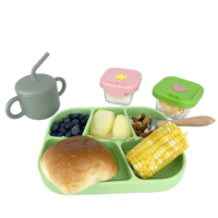 Cute Baby Food Storage Box Bol à légumes en verre pour la soupe Egg Steam Tasse pratique pour la nutrition du nourrisson