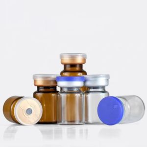 Frasco de Vidrio Ámbar Pequeño de 3 ml, 5 ml, 10 ml para Medicamentos con Dispensador Largo - Product Image 1