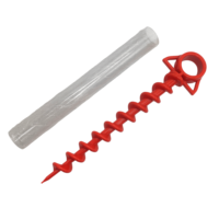 57482B-1 # piquets et maillets de tente en plastique orange pour l'extérieur pour chien et tentes de plage