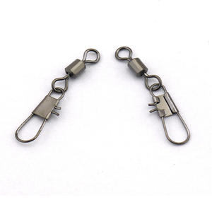 Mousquetons pivotants en acier inoxydable My-101b pour la pêche, accessoires de leurres pour eau salée, couleur noire, support OEM - Product Image 3