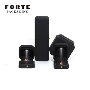 FORTE Jewelry <b>Gift</b> Set Ear Ring Plastic <b>Large</b> square Jewellery Packaging <b>Boxes</b> for Pendant Ring - Product Image 1