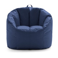 Chaise pouf en forme de citrouille pour l'intérieur Canapé paresseux avec poignée supérieure Sac Pouf pour adultes et enfants