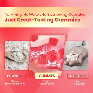 Gomitas Probióticas Aura para Mujeres, Precio al por Mayor, Vitaminas Probióticas en Gomitas, 5 Mil Millones de UFC, Arándano, Vegano, Salud Intestinal Femenina, Impura - Product Image 2