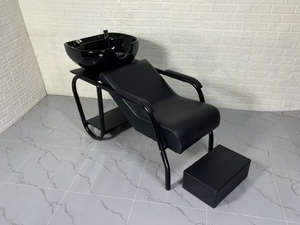 Matériel de lavage capillaire pour salon : Lit de lavage confortable avec bac intégré - Product Image 2