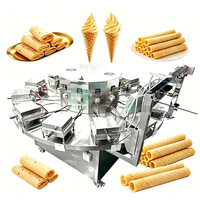 Machine à gaufres commerciale antiadhésive, machine à cornets de crème glacée électrique automatique, fournisseur de cornets de gaufres croustillants