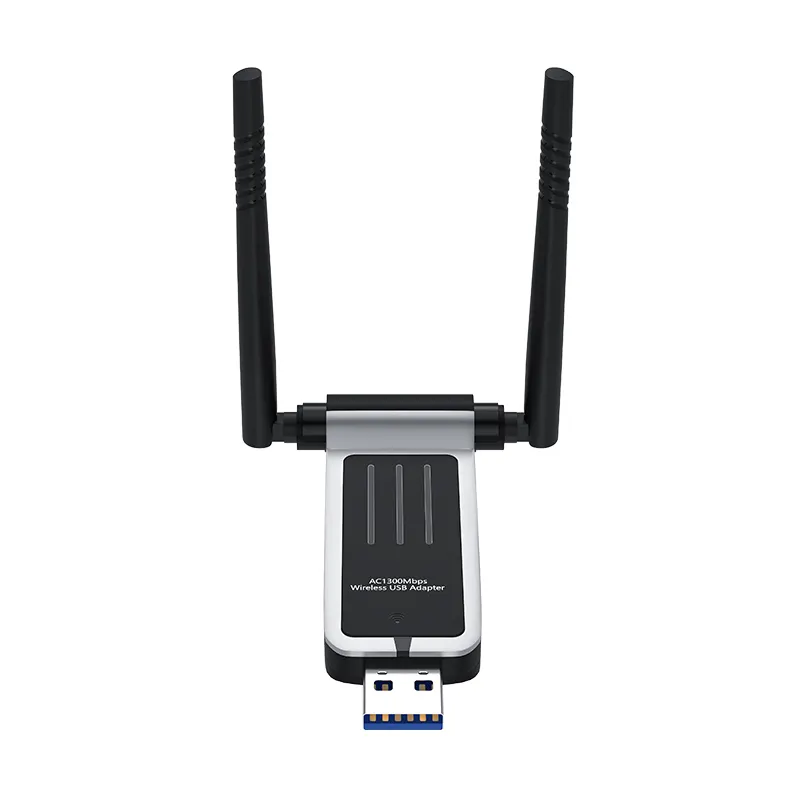 OEM ODM Hot Selling USB 3.0 Wireless Network Adapter Dual Band 1300Mbps WiFi Dongle