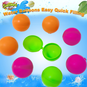 Sunseed Toys <span class=keywords><strong>Palloncini</strong></span> d'Acqua Magnetici in Silicone Riutilizzabili, Ricaricabili, a Riempimento Rapido, Autosigillanti, Sicuri, con Sacchetto a Rete Magnetico, Unisex, per le Vacanze - Product Image 6