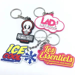 Best-Selling Custom Key Chain Silicone Soft Rubber Promotion Christmas Soft 2d Pvc Keychain For Gifts