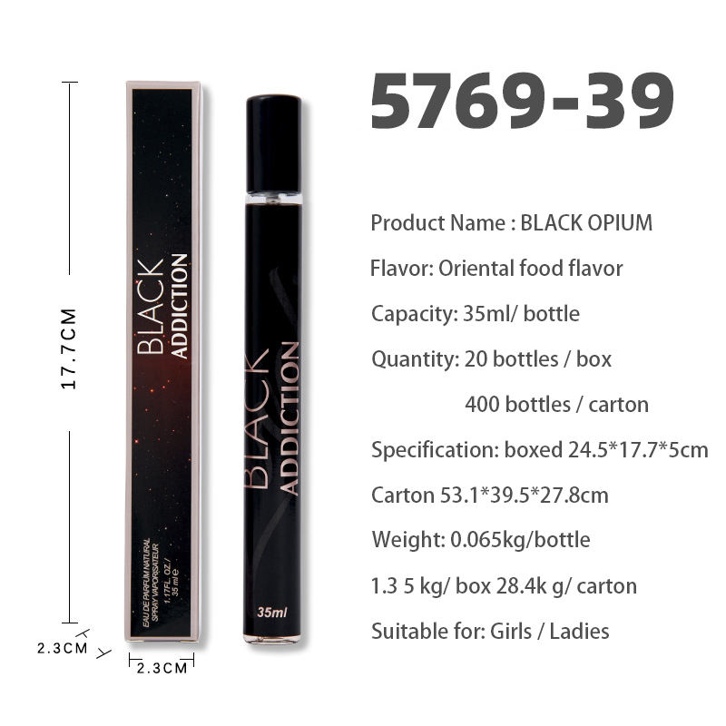 Wholesale 35 ML Sexy Black Perfume Pheromone Portable Perfume for Women