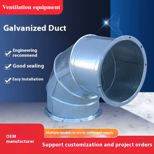 Ống dẫn khí hình chữ nhật bằng thép mạ kẽm với mặt bích tdf cho hệ thống HVAC công nghiệp và các ứng dụng thông gió - Product Image 2