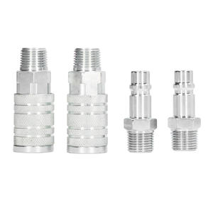 Suministramos Acoplamientos Rápidos de Alto Flujo Estilo Americano 1/2 NPT con Roscas Externas e Internas para Piezas Neumáticas - Product Image 3