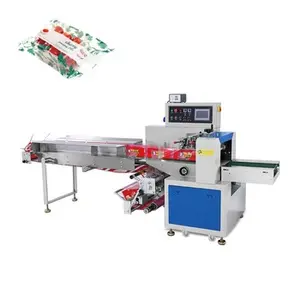 Horizontal Single Hard Candy Flow Wrap Packaging Machine For Sale Low Price