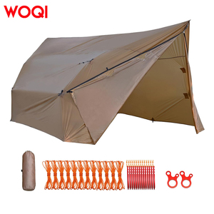WOQI Haute Qualité Étanche À La Pluie Camping En Plein Air Bâche Portable Nylon Hamac De Couchage <span class=keywords><strong>Avec</strong></span> <span class=keywords><strong>Moustiquaire</strong></span> Spot Parachute Conception - Product Image 2