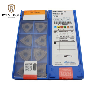 Dao tiện cắt CNC, dao tiện tiện ren, mũi tiện Carbide Korloys WNMG080404 WNMG080408 -HA -HM -HS -GS PC9030 Ella - Product Image 6