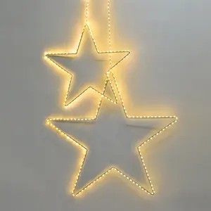Guirnalda de luces Led para interiores y exteriores, guirnalda de Estrellas parpadeantes para decoración de bodas y Navidad, 3M